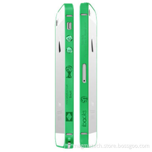 Cameo 2014 World Cup Series Bumper for iPhone 5s/5, Unique Cameo on the Surface, Green